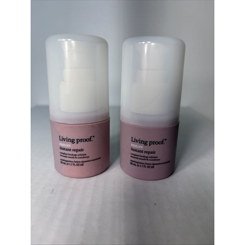 Living Proof Instant Restore/Repair Complete Breakage Solution  Lot‎ Of 2 Ea .